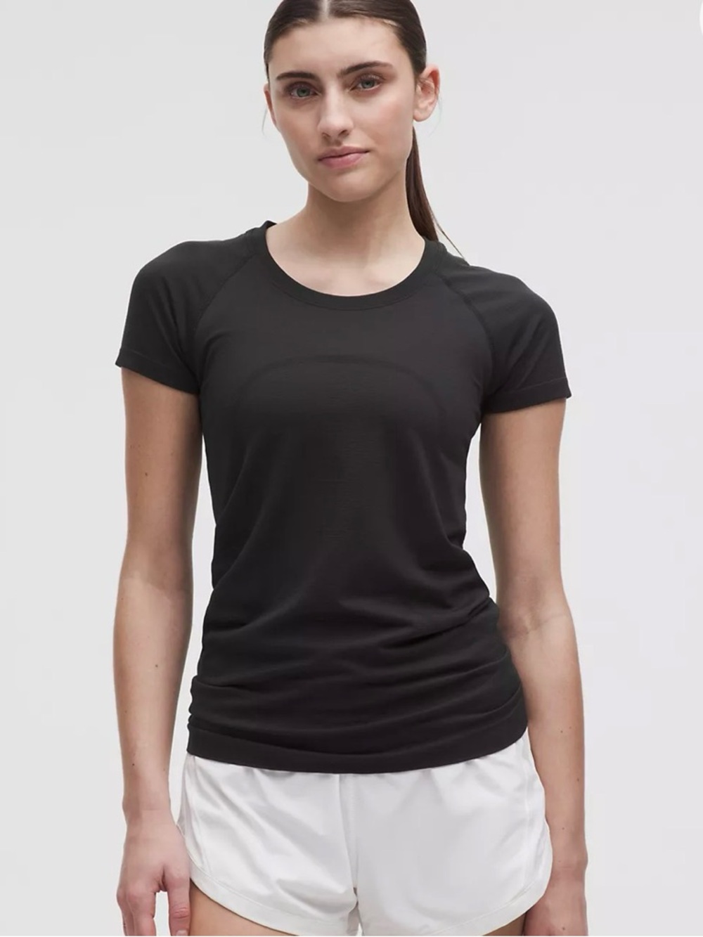 lululemon athletica Black Short Sleeve Athletic Tee
